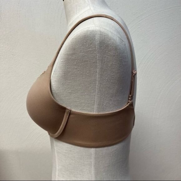 Victoria’s Secret Body By Victoria Padded Perfect Coverage Beige Sz 32DD - Picture 5 of 7